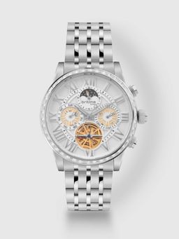 Britime - Orbit Men Automatic Silver Dial Multi-Function Metal Watch 574-M10301