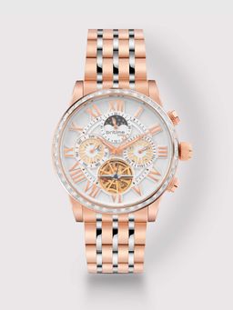 Britime - Orbit Men Automatic Silver Dial Multi-Function Metal Watch 574-M30303