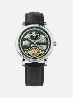 Britime - Men Automatic Green Dial Analog Leather Watch 641-L11406