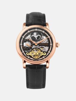 Britime - Men Automatic Black Dial Analog Leather Watch 641-L30406