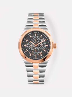 Britime - Atlas Men Automatic Black Dial Analog Steel Watch 815-M10405