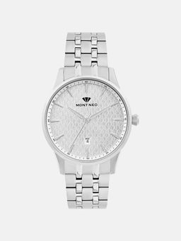 Mont Neo - Men Quartz Silver Dial Analog Metal Watch 8501E-M1105