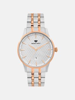 Mont Neo - Men Quartz Silver Dial Analog Metal Watch 8501E-M1303