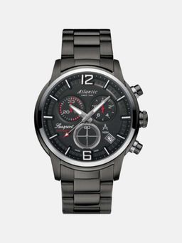 Atlantic - Men Quartz Anthracite Dial Chronograph Stainless Steel Watch 87466.46.45