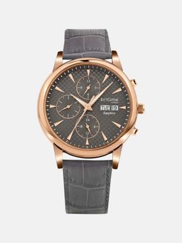 Britime - Men Automatic Grey Dial Analog Leather Watch 928-L31509