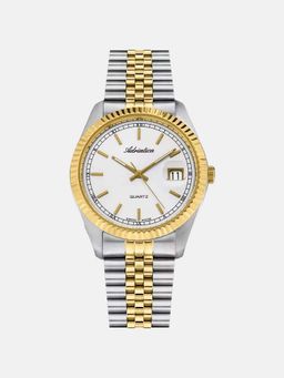 Adriatica - Men Quartz White Dial Analog Stainless Steel Watch A1090.2113Q