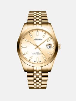 Adriatica - Men Quartz Gold Dial Analog Stainless Steel Watch A1299.1111Q