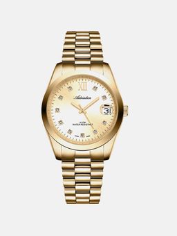 Adriatica - Pairs Women Quartz Champagne Dial Analog Stainless Steel Watch A3199.1181Q