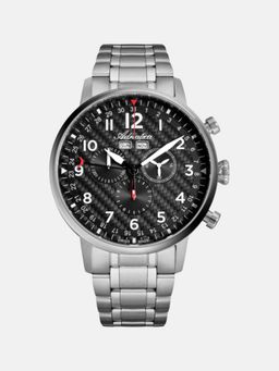 Adriatica - Men Quartz Black Dial Chronograph Stainless Steel Watch A8308.4124Ch