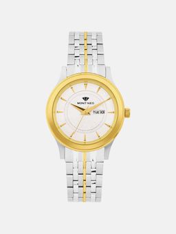 Mont Neo - Men Quartz White Dial Analog Metal Watch G8500D-M1203