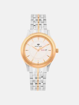 Mont Neo - Men Quartz White Dial Analog Metal Watch G8500D-M1303