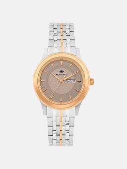 Mont Neo - Men Quartz Brown Dial Analog Metal Watch G8500D-M1315