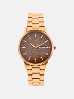 Mont Neo - Men Quartz Brown Dial Analog Metal Watch G8505D-M3306