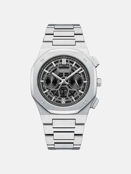 Oblik - Geome Men Quartz Black Dial Chronograph Stainless Steel Watch