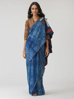 Fabindia - Cotton Printed Stitched Sari