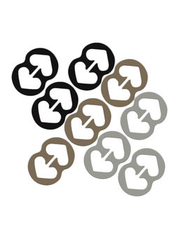 Secrets By ZeroKaata - Racer Back Bra Strap Clips For Women (Pack of 9)