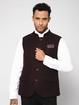 Cantabil - Men Wine Waist Coat