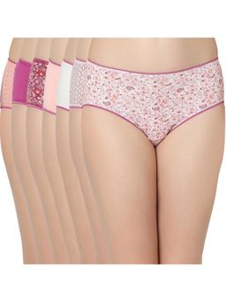 Juliet - 7007 Full Coverage Stretchable Cotton Hipster Premium Panties (Pack of 7)