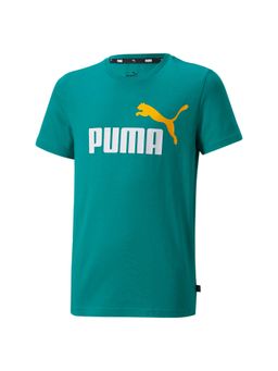 Puma - Ess 2 Col Logo Boys Green T-Shirts