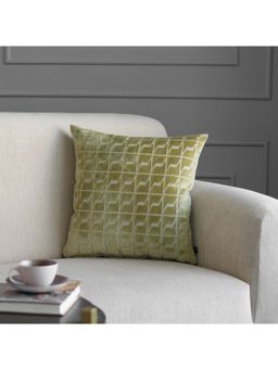 GM - Geometric Woven Square Cushion Cover with Zipper (Size: 16x16")