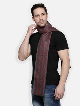 Alvaro Castagnino - Maroon Coloured Mens Viscose Muffler