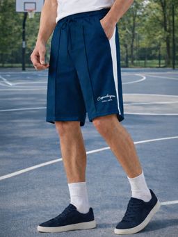 Nobero - Copenhagen Regular Fit Pure Cotton Comfort Navy Blue Shorts
