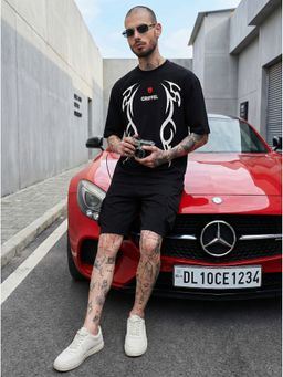 Griffel - Echo Oversized Cotton Black T-Shirt