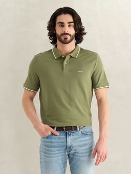 GANT - Men Olive Polo T-Shirt