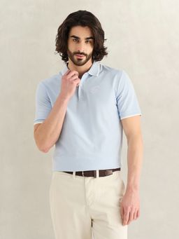 GANT - Men Sky Blue Polo T-Shirt