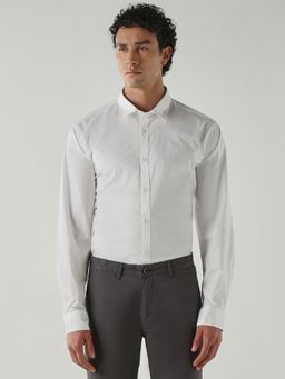 Reid & Taylor - Men Slim Fit White Shirt