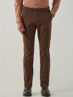 Reid & Taylor - Men Regular Fit Brown Trouser