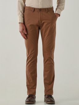 Reid & Taylor - Men Regular Fit Rust Trouser