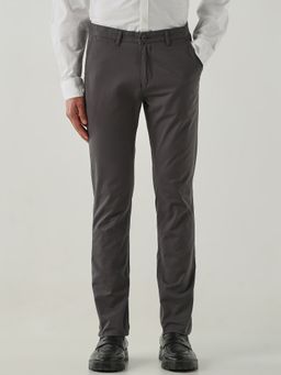 Reid & Taylor - Men Regular Fit Grey Trouser