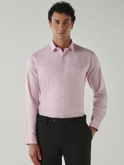 Reid & Taylor - Men Slim Fit Pink Shirt