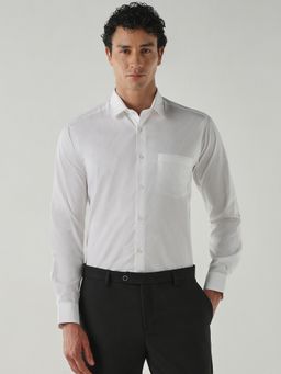 Reid & Taylor - Men Slim Fit White Shirt