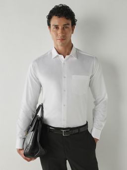 Reid & Taylor - Men Slim Fit White Shirt