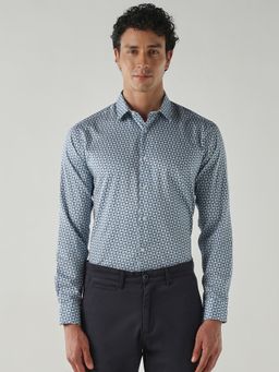 Reid & Taylor - Men Slim Fit Sky Blue Shirt