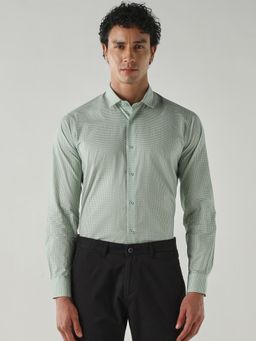 Reid & Taylor - Men Slim Fit Green Shirt