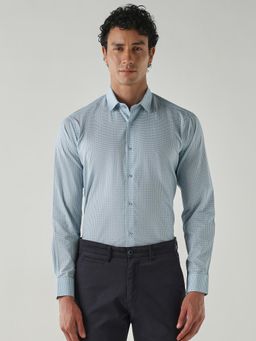 Reid & Taylor - Men Slim Fit Sky Blue Shirt