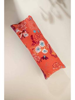 Freedom Tree - Moonflower Cotton Dusky Red Cushion Cover