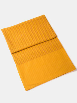 Fabindia - Yellow Cotton Woven Bed Cover
