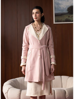 Lakshita - Pink Coat With Belt