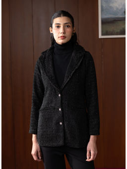 Lakshita - Black Tweed Coat