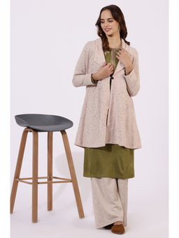 W - Pink Chenille Schiffler Straight Shrug