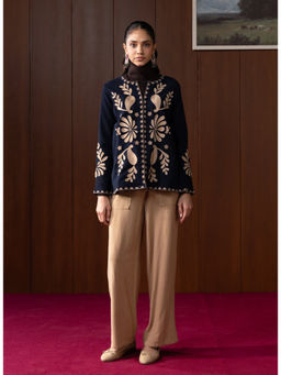 Lakshita - Blue Embroidered Cord Jacket
