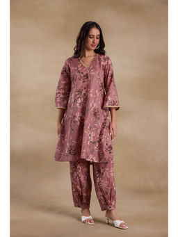 Alaya by Stage3 - Premium Cotton Mauve Kurta