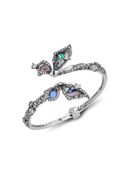 MISS JO - Blue Butterfly Serenade Silver Cuff