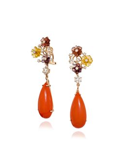 MISS JO - Orange Blossom Dangler Earrings