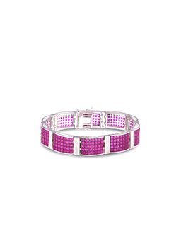 MISS JO - Pink Mystic Grove Silver Bracelet