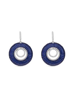 MISS JO - Blue Woodland Sprite Silver Dangler Earrings